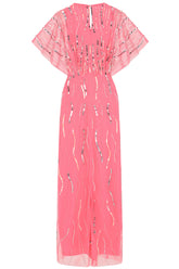 Mabel Embellished Maxi Dress - Strawberry Pink